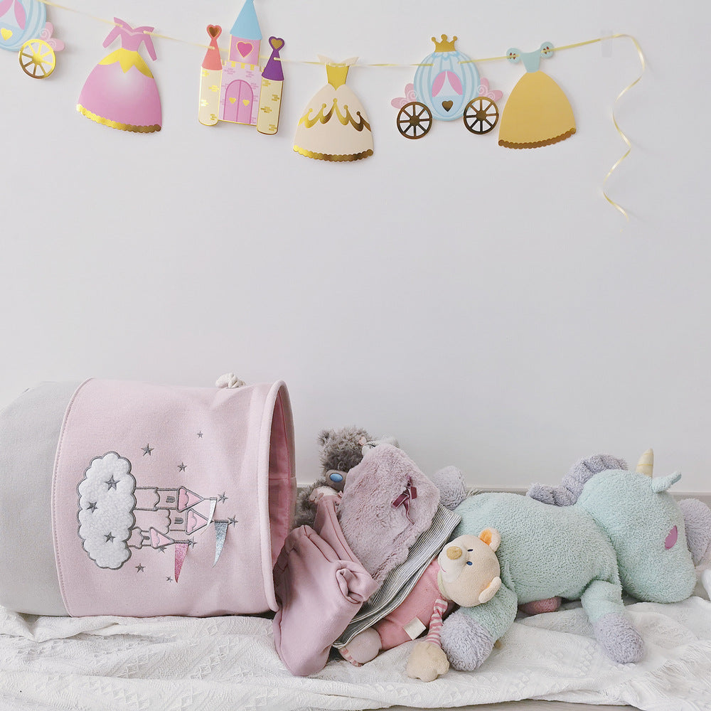 Wholesale Canvas Castle Princess Storage Basket